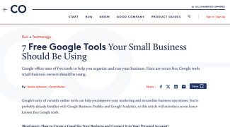 U.S. Chamber of Commerce: 7 Free Google Tools Your Small Business Should Be Using