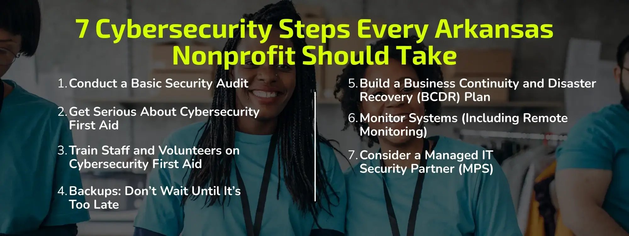 7 cybersecurity steps every Arkansas nonprofit should take