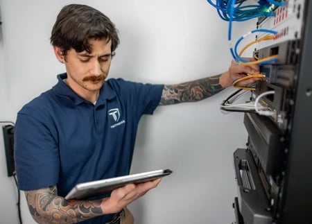 The TekTrendz team serves businesses with expert network design and installation