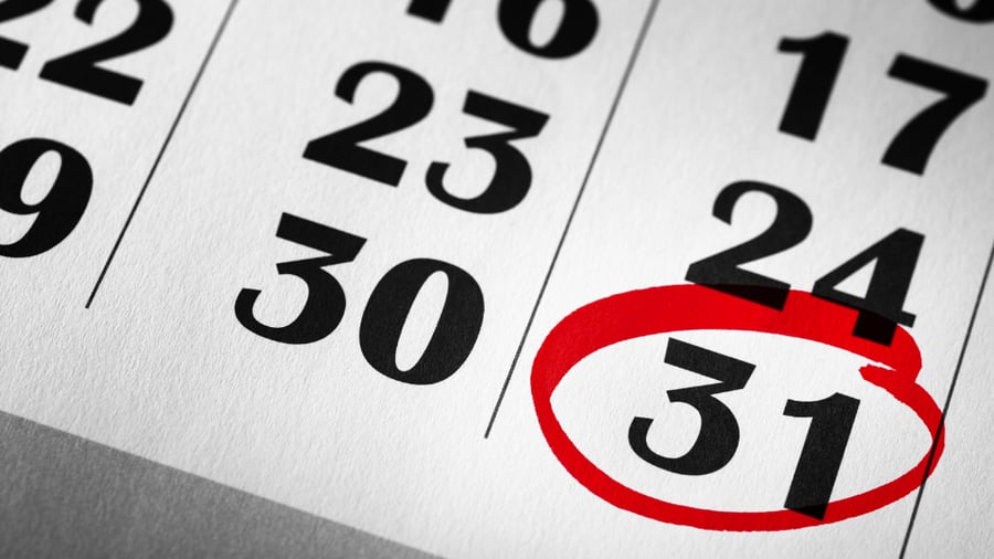 The end of the calendar year is approaching